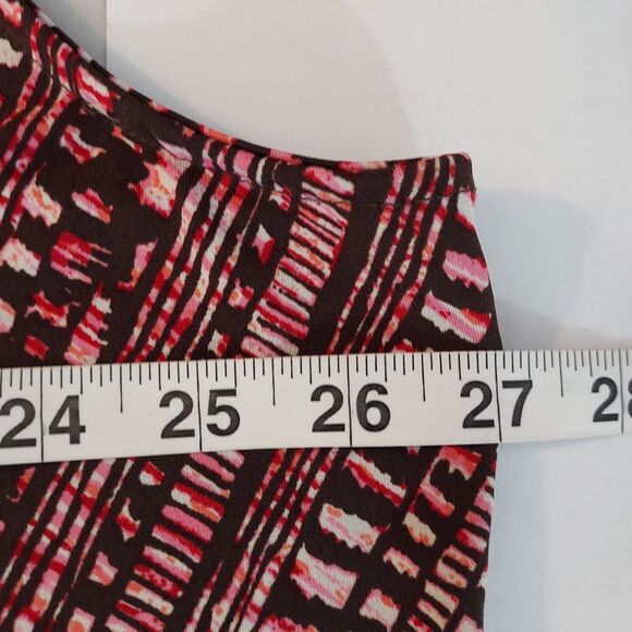 Merona Shirt Top Cowl Neck Womens Plus Size 3X Sleeveless Flowy Brown Pink - Picture 10 of 11